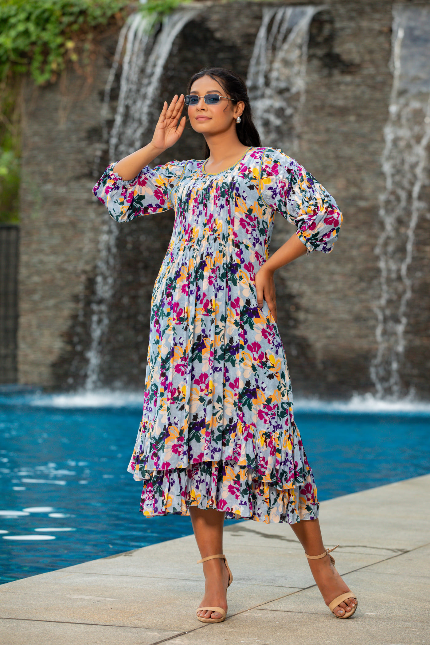 Pretty Pintuck Dress - Image 5