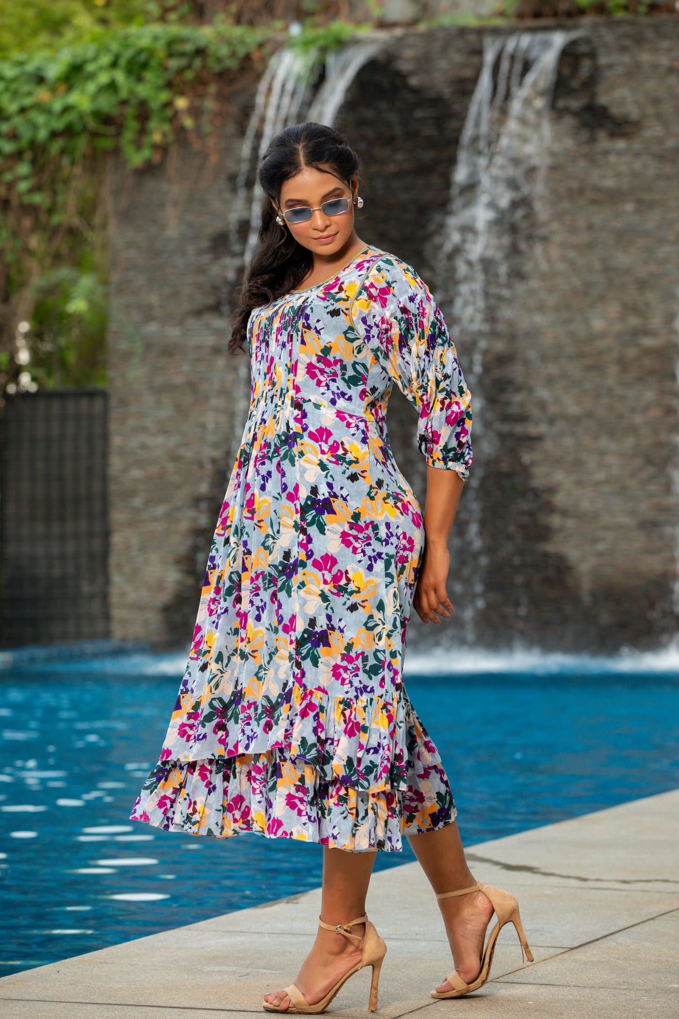 Pretty Pintuck Dress - Image 7