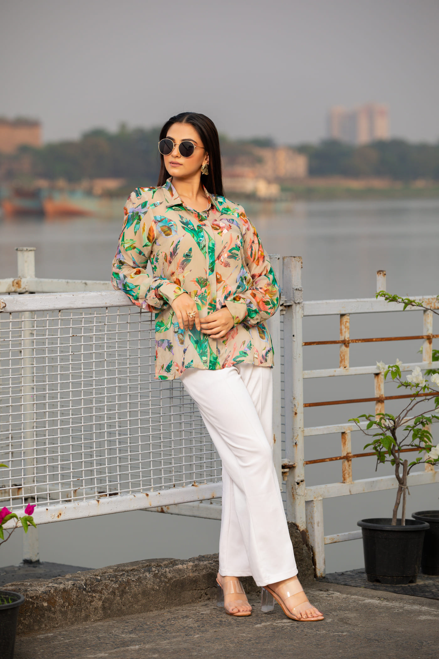 Mystic Mist Organza Shirt - Image 10