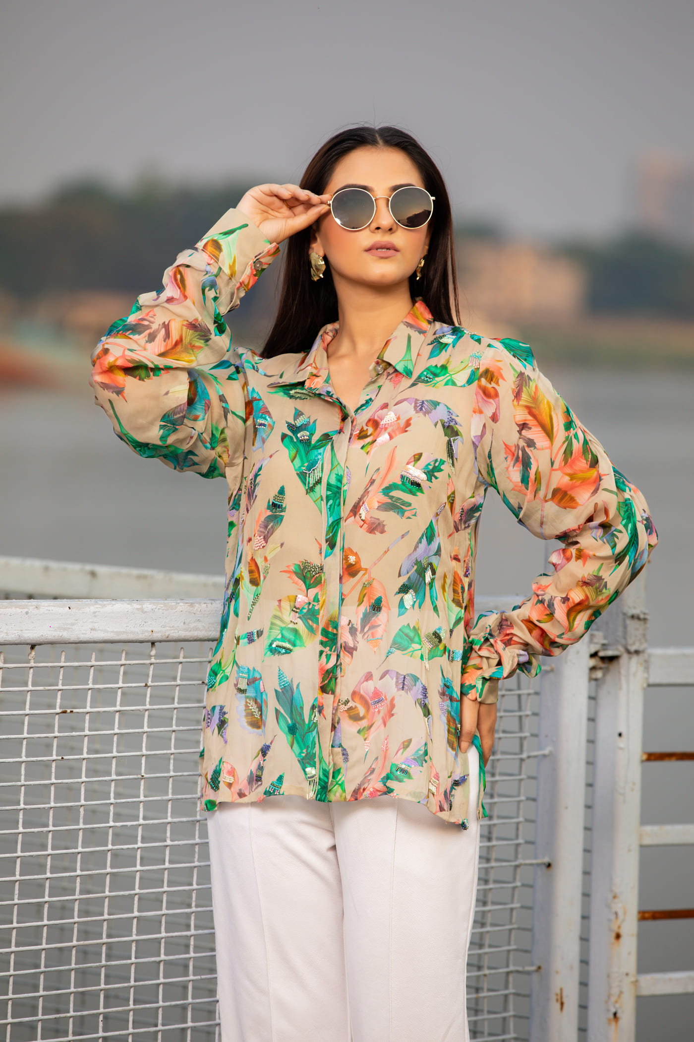 Mystic Mist Organza Shirt - Image 1