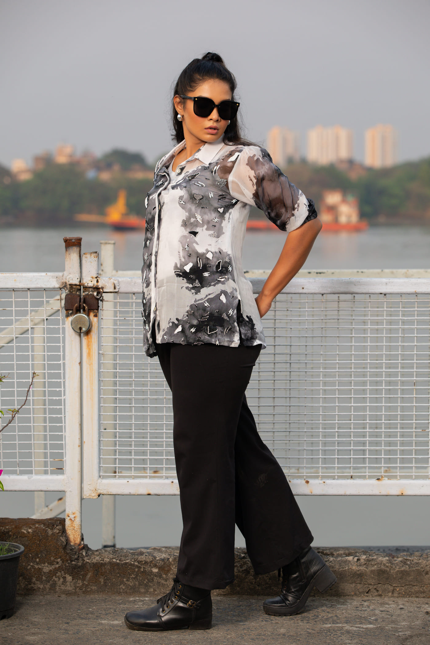 Mystic Mist Organza Shirt - Image 4