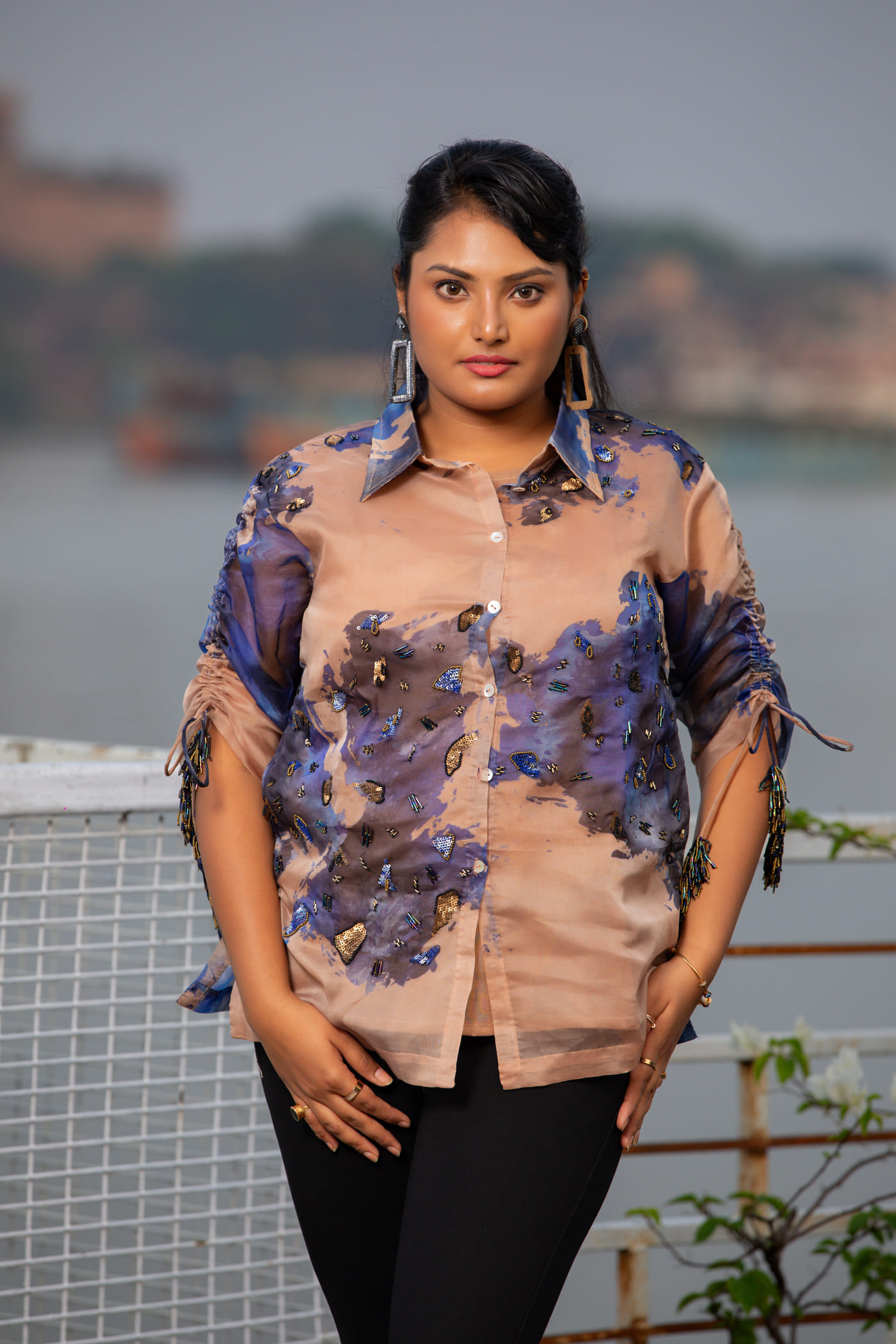 Mystic Mist Organza Shirt - Image 12