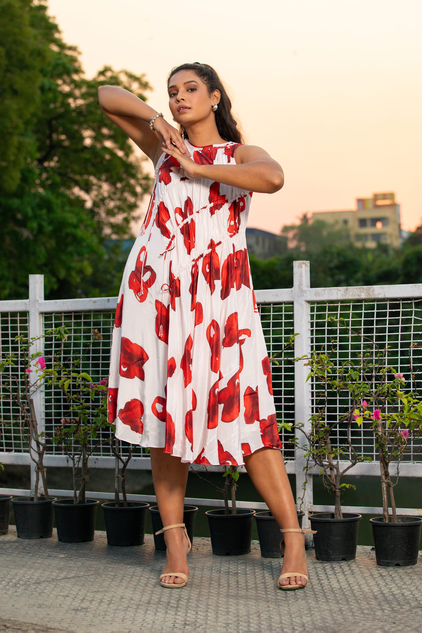 Rich Rouge Dress - Image 4