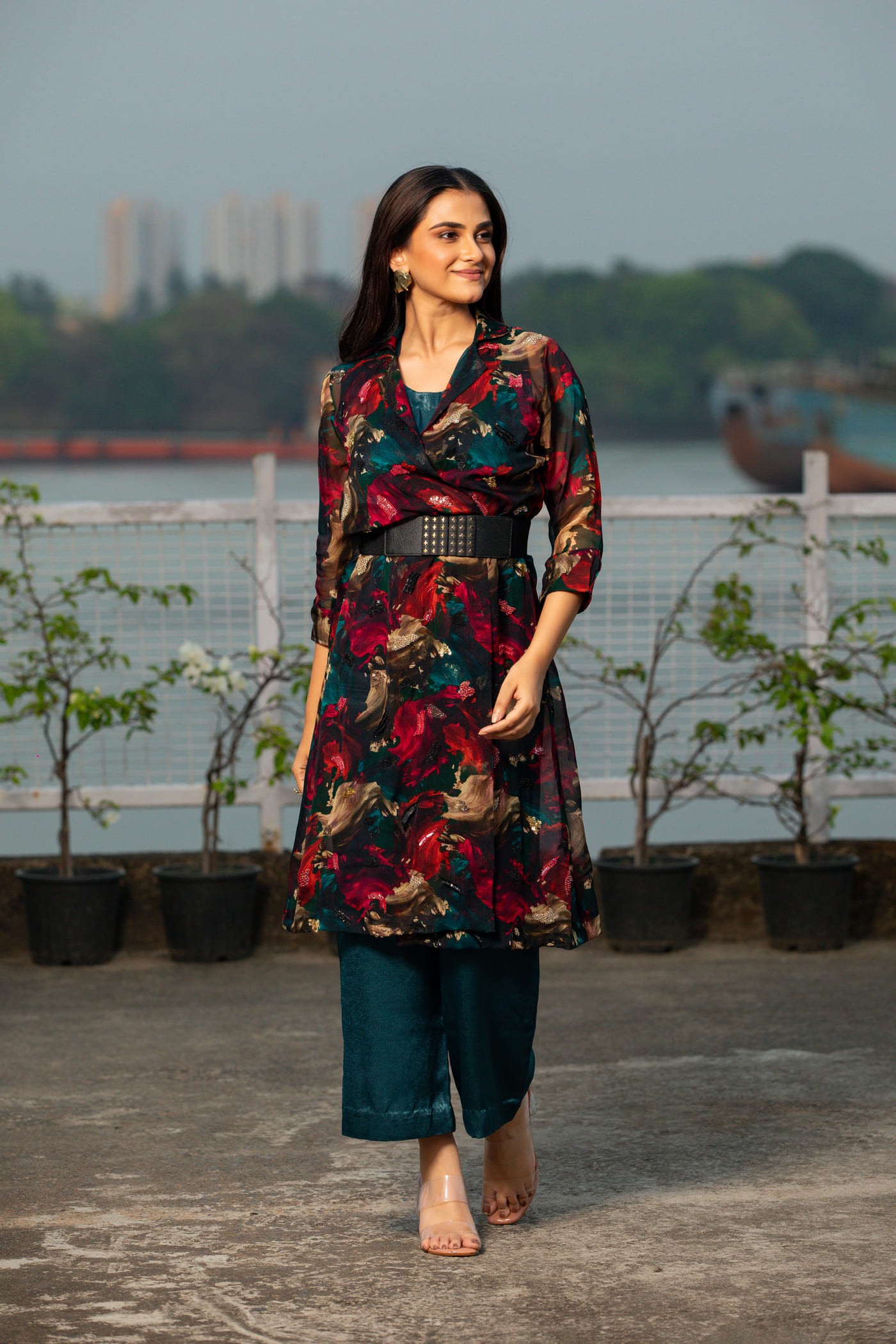 Jewelled Jacket Jumpsuit Set - Image 3