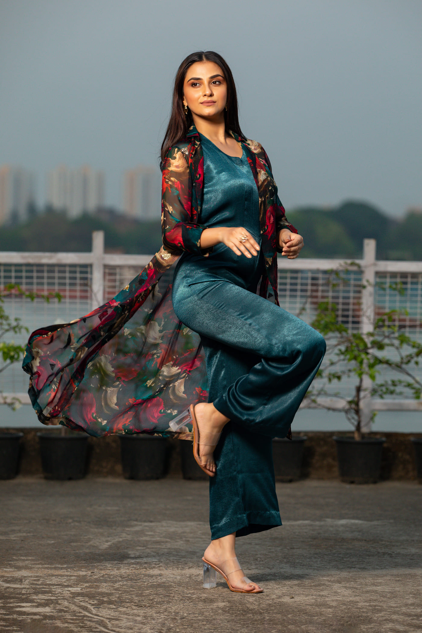 Jewelled Jacket Jumpsuit Set - Image 4