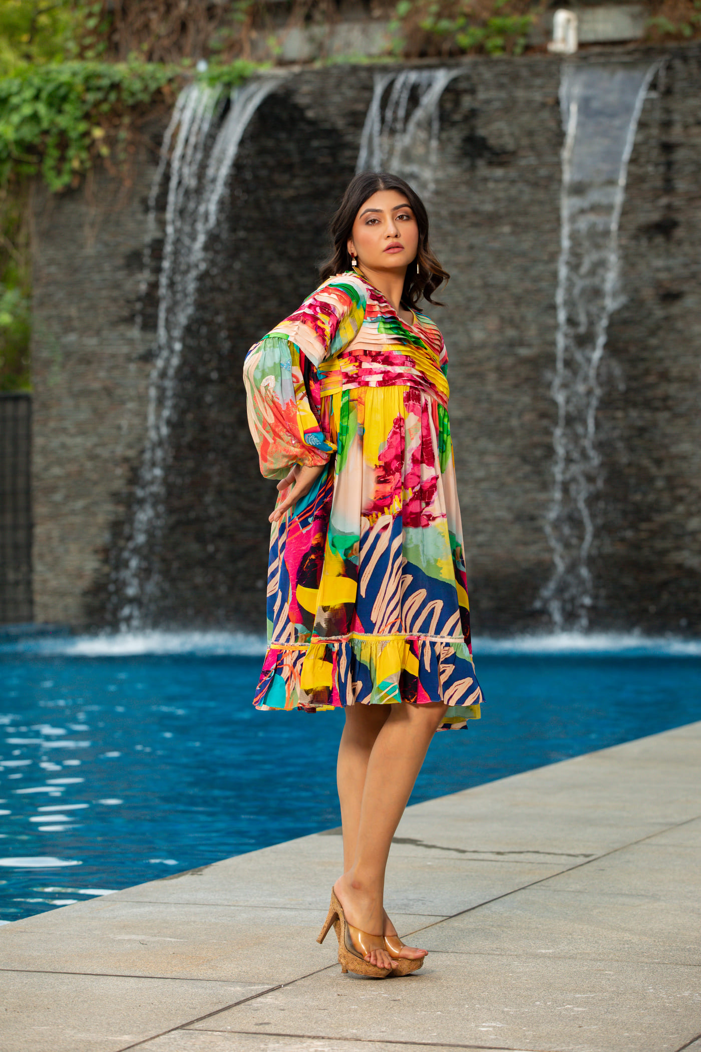 Perky Pleat Dress - Image 6