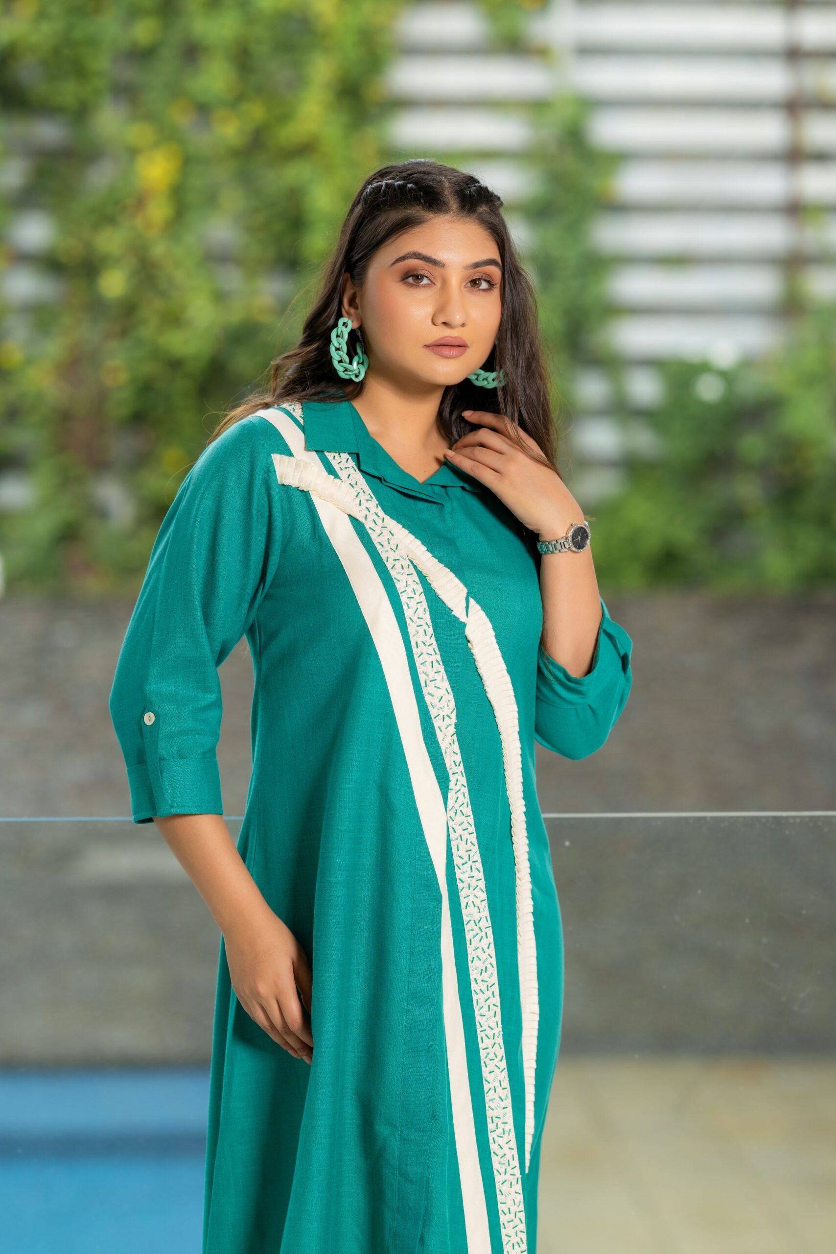 Diagonal Drama Dress - Image 9
