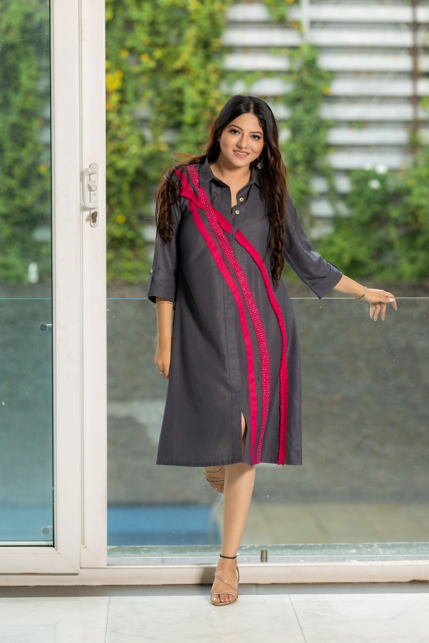 Diagonal Drama Dress - Image 8