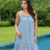 Denim Dewdrop Dress - Thumbnail Image 3