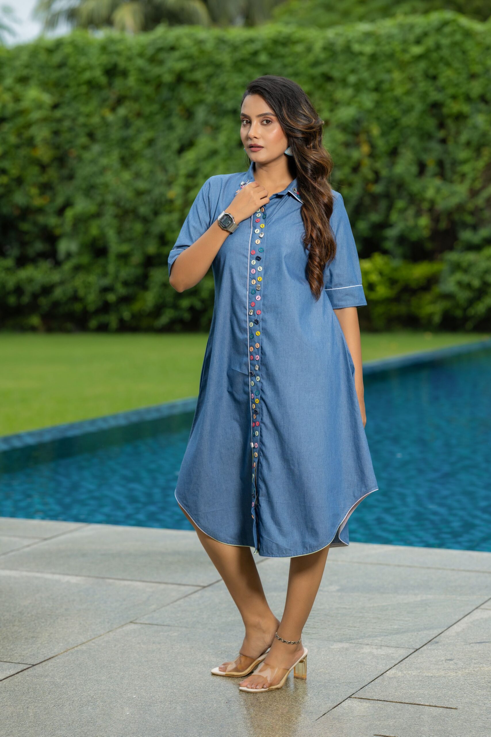 Boozy Button Dress - Image 1