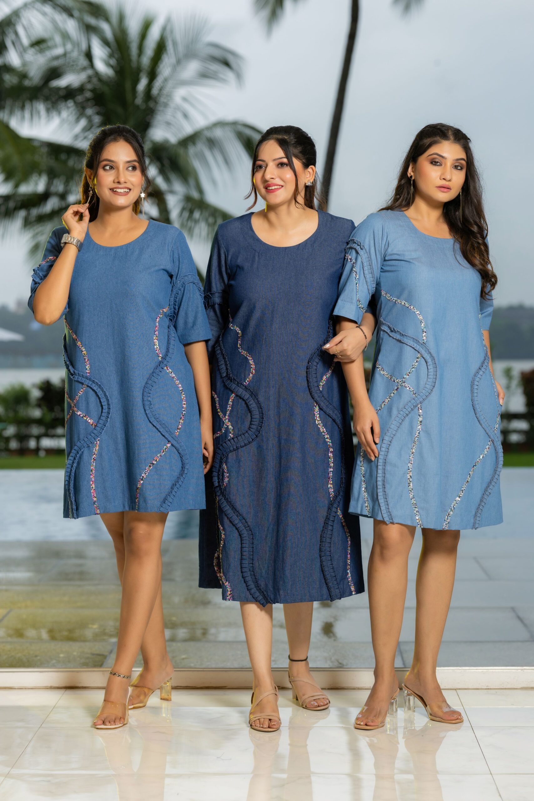 Chic CascadeDress - Image 6