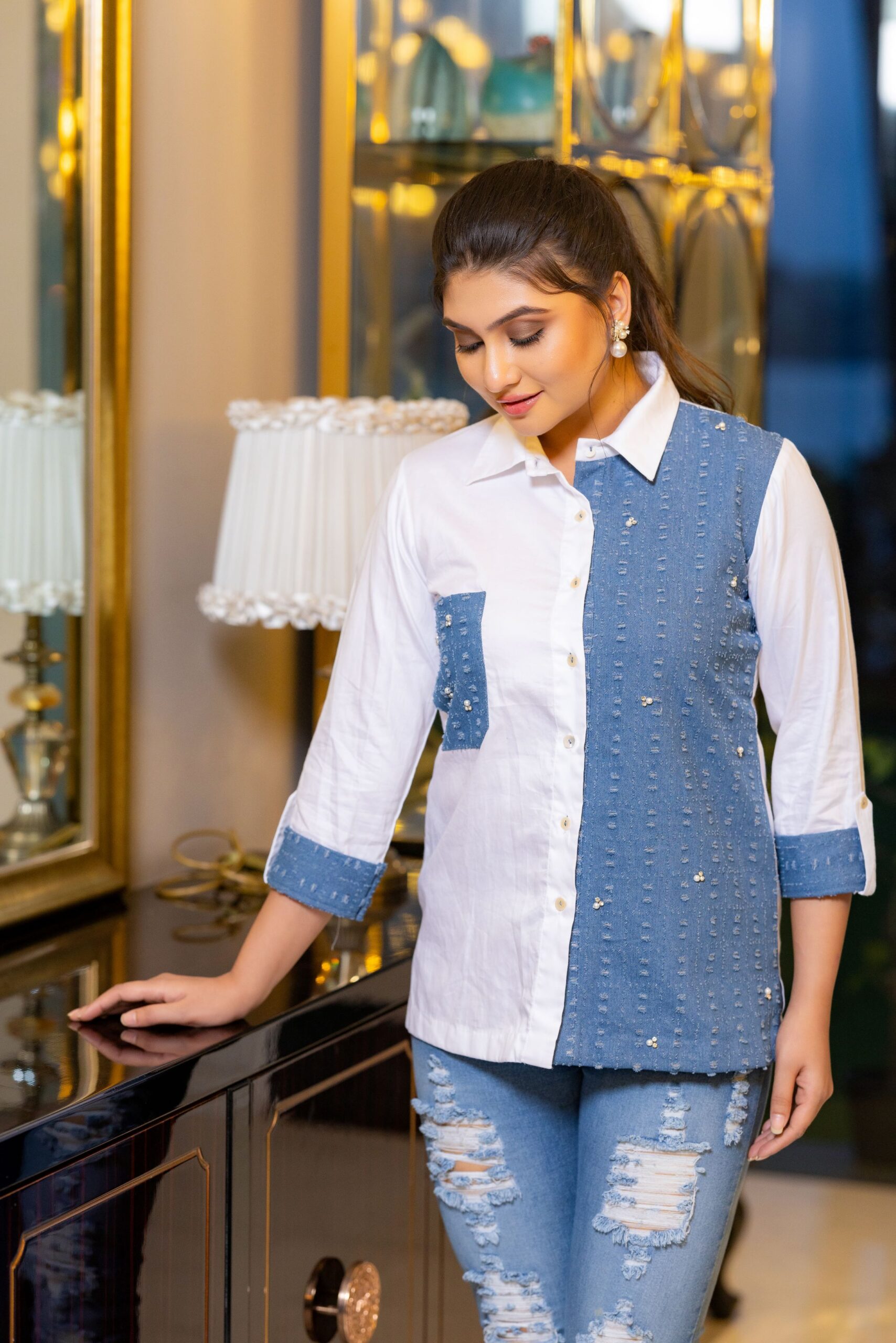 Dual Denim Shirt - Image 1