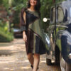 Contour Noir Dress - Thumbnail Image 1