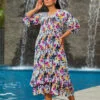 Pretty Pintuck Dress - Thumbnail Image 5